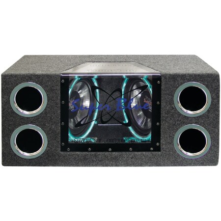 Pyramid Car Audio Dual 10" 1000W Bandpass System with Neon Accent Lighting BNPS102